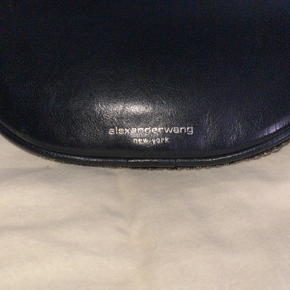 Preloved Alexander Wang bum bag with rhinestones excellent condition silver HW. - Picture 11 of 12